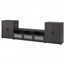 Комбинация шкафов под TV IKEA BRIMNES черный 336x41x95 см (892.782.16)