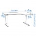 Кутовий правобічний письмовий стіл IKEA BEKANT 160x110 см (892.823.79)