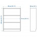 Шафа-вітрина IKEA BILLY / MORLIDEN чорно-коричневий 80x30x106 см (892.873.67)