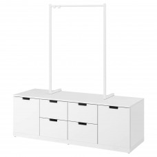 Комод с 6 ящиками IKEA NORDLI белый 160x169 см (892.951.69)