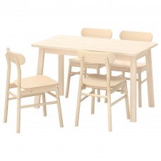 Стіл і 4 стільці IKEA NORRAKER / RONNINGE береза береза 125x74 см (892.972.29)