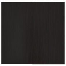 Пара розсувних дверей IKEA HASVIK чорно-коричневий 200x201 см (892.973.85)