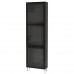 Комбінація шаф та стелажів IKEA BESTA чорно-коричневий 60x22x202 см (893.019.24)