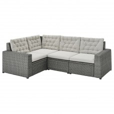 Модульний кутовий 3-місний диван IKEA SOLLERON темно-сірий сірий (893.036.35)