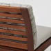 Садовое кресло IKEA APPLARO коричневый серый 63x80 см (893.037.01)