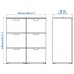 Комбінація меблів IKEA GALANT білений дуб 102x120 см (893.040.98)