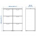 Комбінація меблів IKEA GALANT білий 102x120 см (893.041.02)