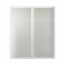 Пара раздвижных дверей IKEA NYKIRKE закаленное стекло 200x236 см (893.188.06)