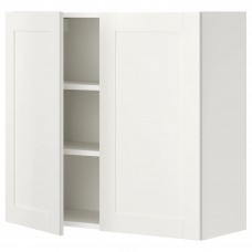 Навесной кухонный шкаф IKEA ENHET белый 80x32x75 см (893.209.27)
