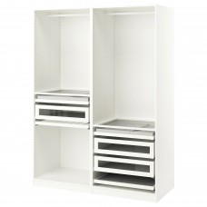 Гардероб IKEA PAX білий 150x58x201 см (893.242.61)