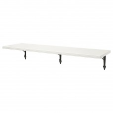 Полиця навісна IKEA BERGSHULT / KROKSHULT білий антрацит 120x30 см (893.260.62)