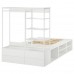 Каркас ліжка IKEA PLATSA білий 140x244x163 см (893.264.63)