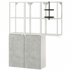 Комбінація шаф та стелажів IKEA ENHET білий 120x32x150 см (893.314.45)