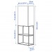 Комбінація шаф та стелажів IKEA ENHET антрацит 60x32x150 см (893.314.69)