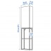 Комбінація шаф та стелажів IKEA ENHET білий 40x15x150 см (893.314.93)