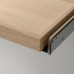 Выдвижная полка с вставкой для обуви IKEA KOMPLEMENT беленый дуб светло-серый 50x35 см (893.321.24)