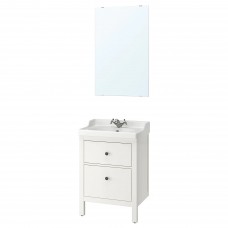Комплект мебели для ванной IKEA HEMNES / RATTVIKEN белый 62 см (893.332.13)