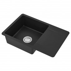 Врізна мийка IKEA KILSVIKEN чорний кварцевий композит 72x46 см (893.370.27)