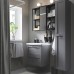 Набір меблів для ванної IKEA ENHET / TVALLEN сірий антрацит 64x43x65 см (893.376.02)