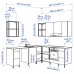 Угловая кухня IKEA ENHET антрацит (893.380.22)
