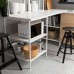 Кухня IKEA ENHET білий 243x63.5x241 см (893.381.83)