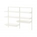 2 секции шкафа-стеллажа IKEA BOAXEL белый 125x40x101 см (893.840.14)