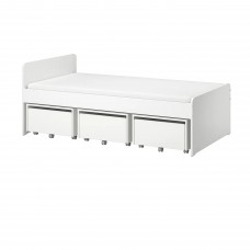 Каркас ліжка IKEA SLAKT білий 90x200 см (893.860.70)
