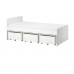 Каркас кровати IKEA SLAKT белый 90x200 см (893.860.70)