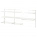 3 секции шкафа-стеллажа IKEA BOAXEL белый 227x40x101 см (893.864.85)