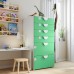 Комод з 6 шухлядами IKEA SMASTAD / PLATSA білий зелений 60x57x123 см (893.877.29)