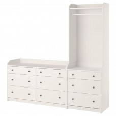 Шафа IKEA HAUGA білий 208x199 см (893.881.54)