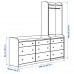 Комбінація шаф IKEA HAUGA сірий 208x199 см (893.882.29)