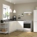Кутова кухня IKEA KNOXHULT глянцевий білий 183x122x91 см (893.884.08)
