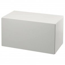 Лавка з відділенням для іграшок IKEA SMASTAD білий сірий 90x52x48 см (893.891.58)