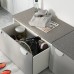 Скамья с отделением для игрушек IKEA SMASTAD белый серый 90x52x48 см (893.891.58)