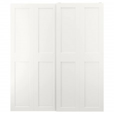 Пара раздвижных дверей IKEA GRIMO белый 200x236 см (893.935.08)