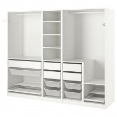 Гардероб IKEA PAX білий 250x58x201 см (893.962.48)