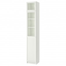 Книжкова шафа IKEA BILLY білий скло 40x42x237 см (893.988.60)
