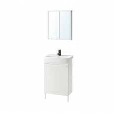 Комплект мебели для ванной IKEA NYSJON / BJORKAN белый 54x40x98 см (894.158.69)