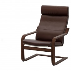 Кресло IKEA POANG коричневый темно-коричневый (898.607.65)