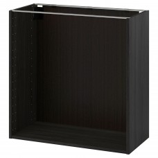 Каркас підлоговї шафи IKEA METOD чорний 80x37x80 см (902.056.29)