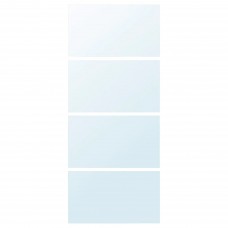 4 панели для рамы раздвижной двери IKEA AULI зеркальное стекло 100x236 см (902.112.77)
