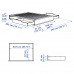 Каркас кровати IKEA MANDAL береза белый 160x202 см (902.804.83)