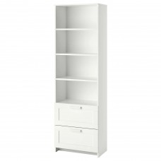 Стелаж для книг IKEA BRIMNES білий 60x190 см (903.012.25)