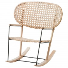Кресло-качалка IKEA GRONADAL серый естественный (903.200.97)