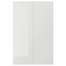 Двері кутової шафи IKEA RINGHULT глянцевий світло-сірий 25x80 см (903.271.45)