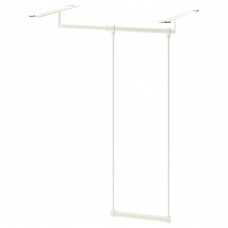 Штанга для одягу в каркас IKEA LATTHET білий 35-60x55 см (903.317.17)