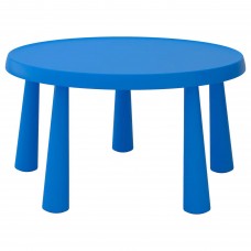 Дитячий стіл IKEA MAMMUT синій 85 см (903.651.80)