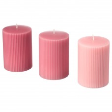 Свічка формова ароматична IKEA BLOMDOFT півонія рожевий 10 см (903.705.20)