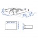 Каркас кровати IKEA NORDLI антрацит 140x200 см (903.727.79)